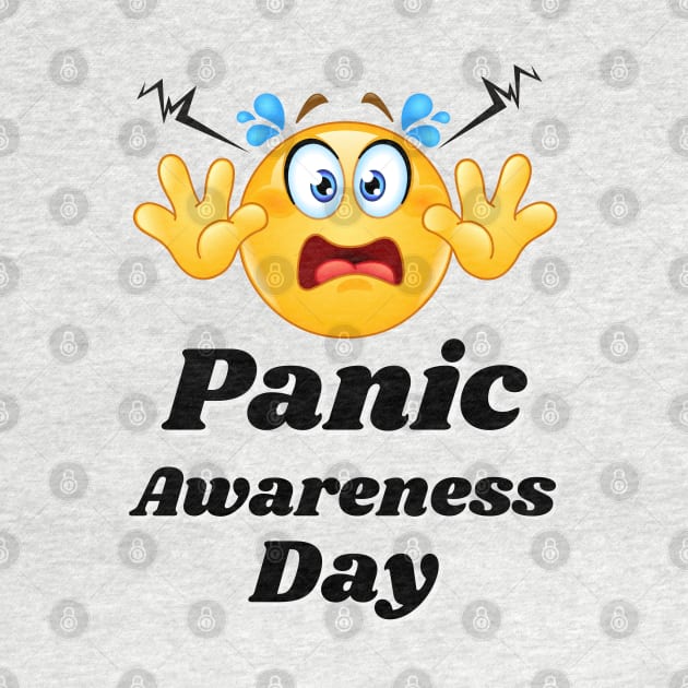 Panic awareness day with white text by Blue Butterfly Designs 
